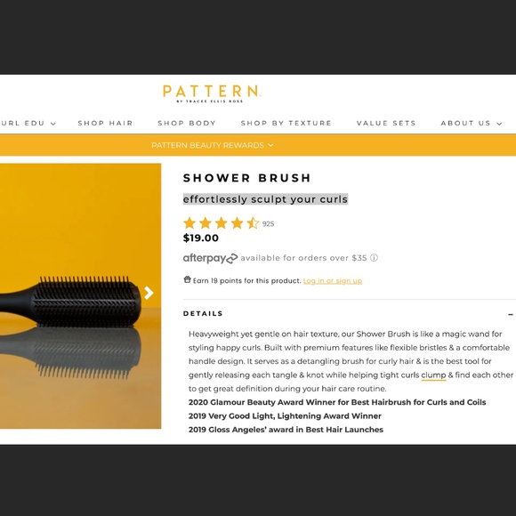 Pattern Beauty Shower Brush (Effortlessly sculpt your curls) - Picture 5 of 6